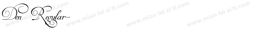 Den Regular字体转换